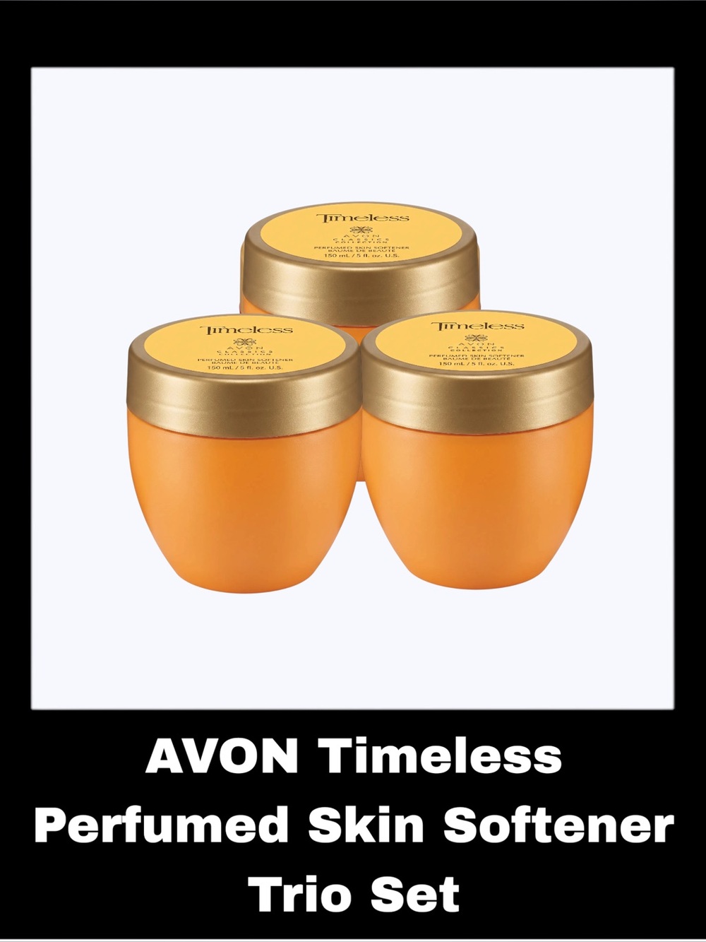 AVON Timeless 5.0 Fluid Ounces Perfumed Skin Softener Trio Set